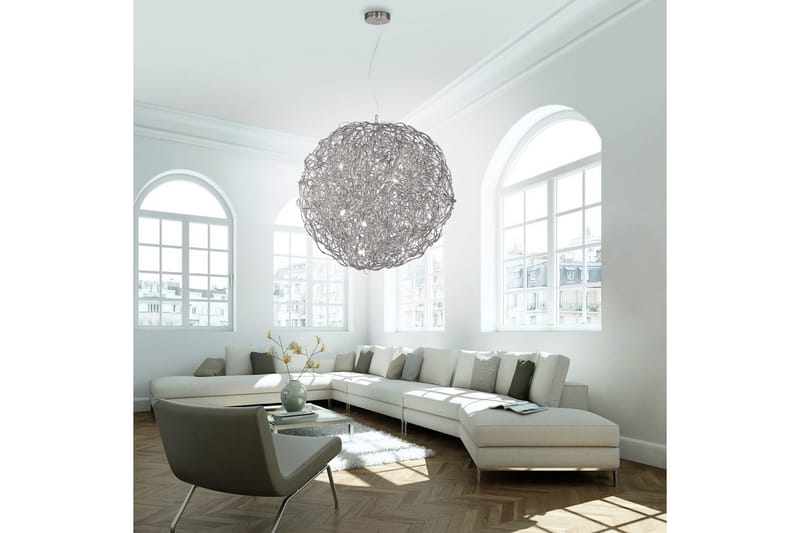 Pendellampe Sarea Sølvfarget - Sølvfarget - Belysning - Innendørsbelysning & Lamper - Taklampe - Pendellamper & Hengelamper