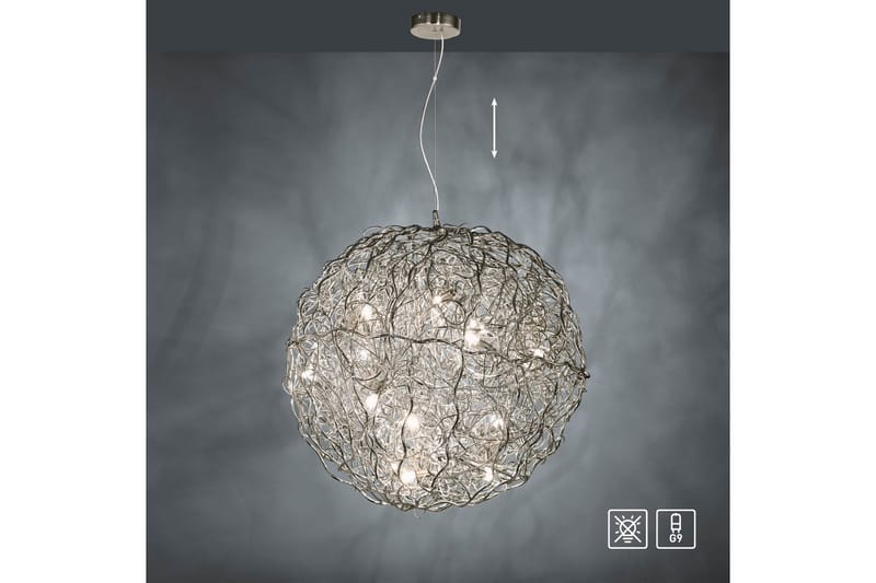 Pendellampe Sarea Sølvfarget - Sølvfarget - Belysning - Innendørsbelysning & Lamper - Taklampe - Pendellamper & Hengelamper