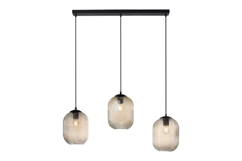 Pendellampe Shitake - 20x150x90 cm, Amber - Belysning - Innendørsbelysning & Lamper - Taklampe - Pendellamper & Hengelamper