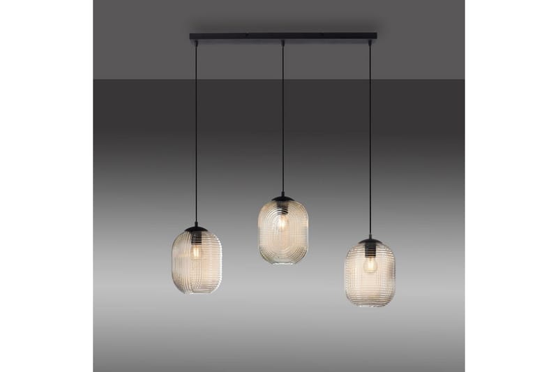 Pendellampe Shitake - 20x150x90 cm, Amber - Belysning - Innendørsbelysning & Lamper - Taklampe - Pendellamper & Hengelamper