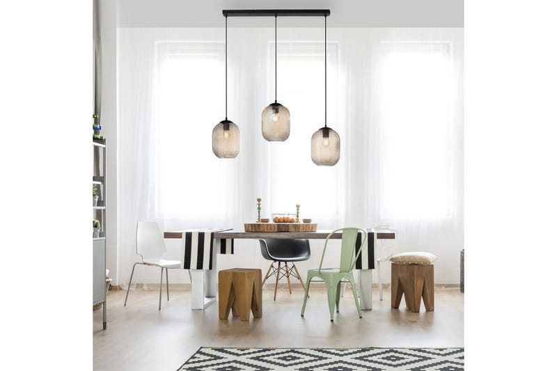 Pendellampe Shitake - 20x150x90 cm, Amber - Belysning - Innendørsbelysning & Lamper - Taklampe - Pendellamper & Hengelamper