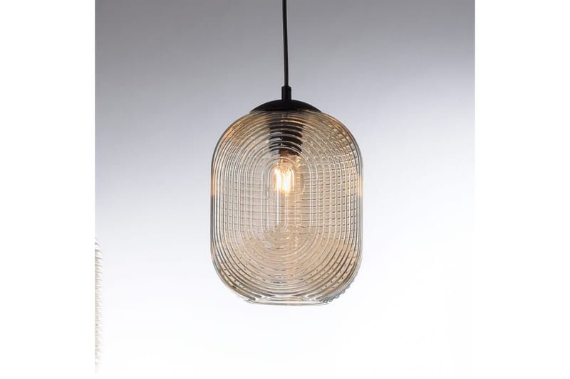 Pendellampe Shitake - 20x150x90 cm, Amber - Belysning - Innendørsbelysning & Lamper - Taklampe - Pendellamper & Hengelamper