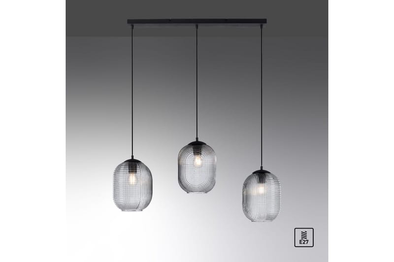 Pendellampe Shitake - 20x150x90 cm, Røykfarget - Belysning - Innendørsbelysning & Lamper - Taklampe - Pendellamper & Hengelamper