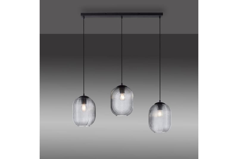 Pendellampe Shitake - 20x150x90 cm, Røykfarget - Belysning - Innendørsbelysning & Lamper - Taklampe - Pendellamper & Hengelamper