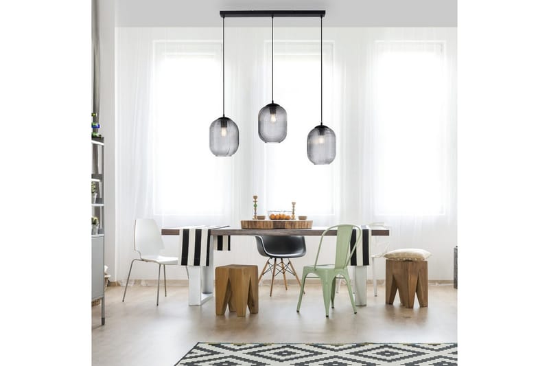 Pendellampe Shitake - 20x150x90 cm, Røykfarget - Belysning - Innendørsbelysning & Lamper - Taklampe - Pendellamper & Hengelamper