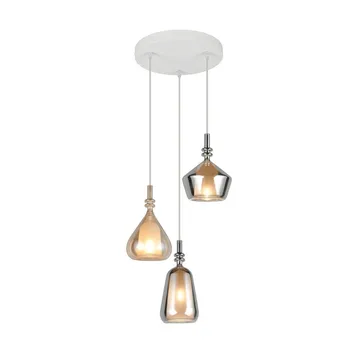 Pendellampe TRIO Aldea - 3 lamper/Rav/Krommet - Belysning - Innendørsbelysning & Lamper - Taklampe - Pendellamper & Hengelamper