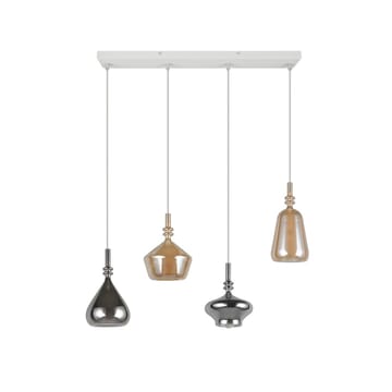 Pendellampe TRIO Aldea - 4 lamper/Rav/Krommet - Belysning - Innendørsbelysning & Lamper - Taklampe - Pendellamper & Hengelamper