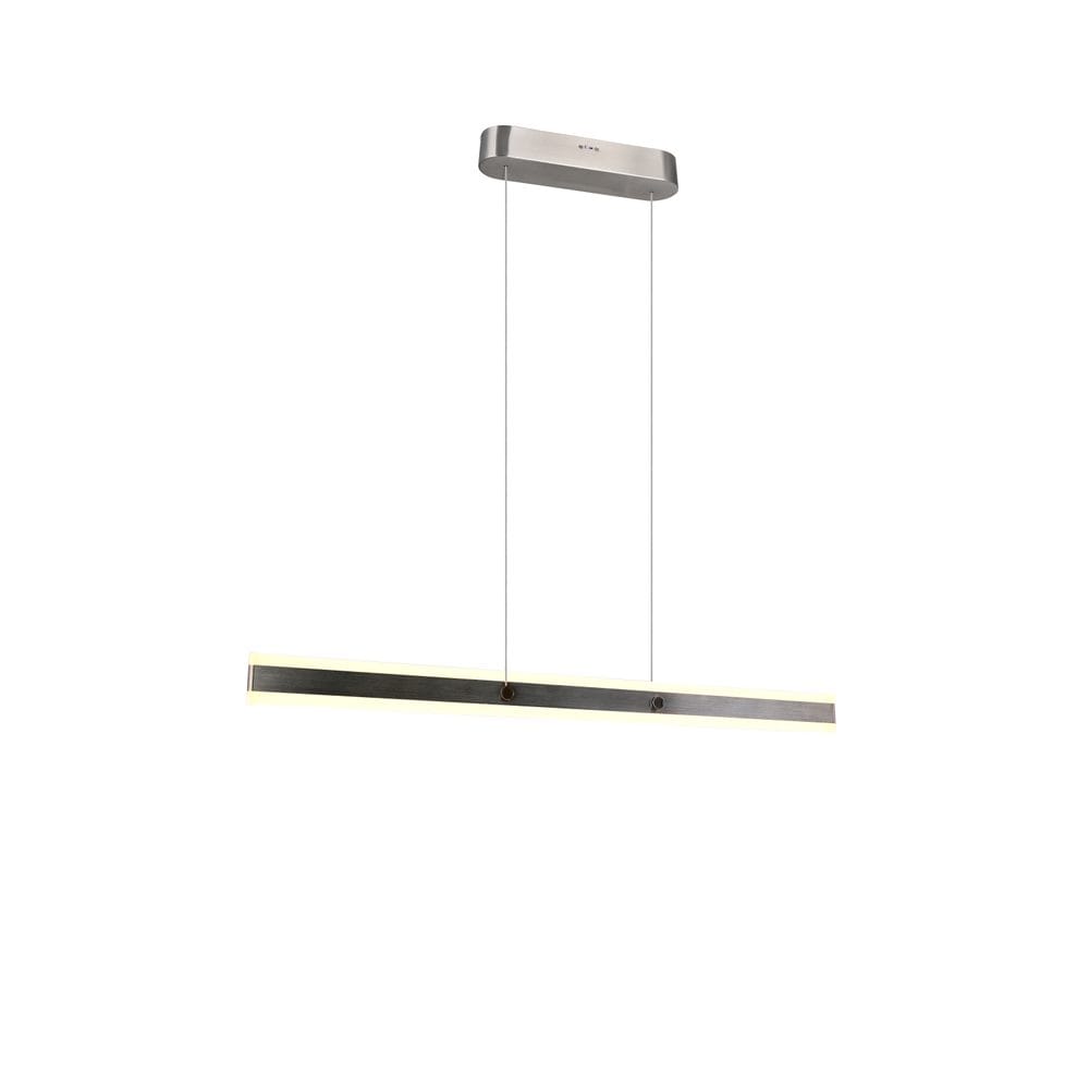 Pendellampe TRIO Arcola - 115 cm, Børstet stål