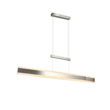 Pendellampe TRIO Arcola - 150 cm, Børstet stål - Belysning - Innendørsbelysning & Lamper - Taklampe - Pendellamper & Hengelamper