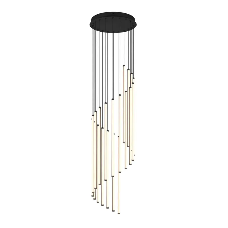 Pendellampe TRIO Baxter, Matt svart