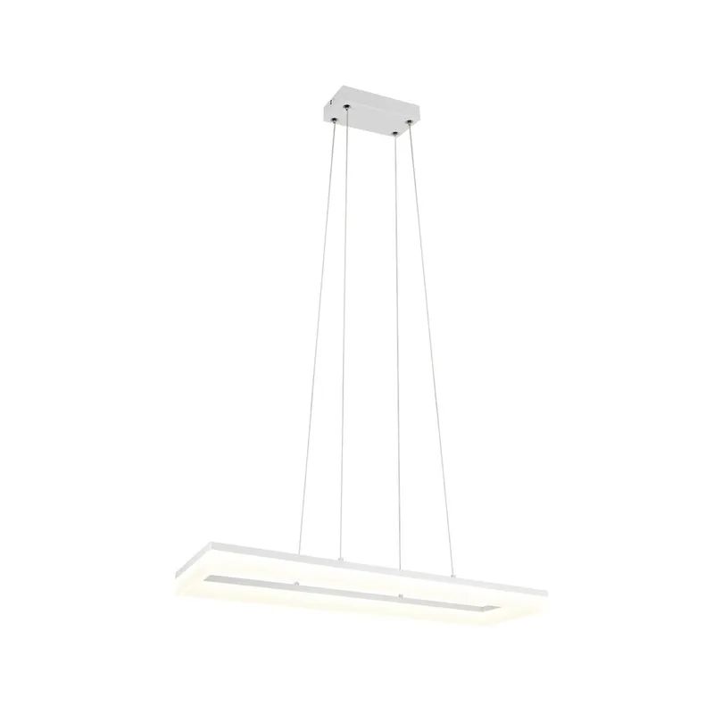 Pendellampe TRIO Camino, Matt hvit