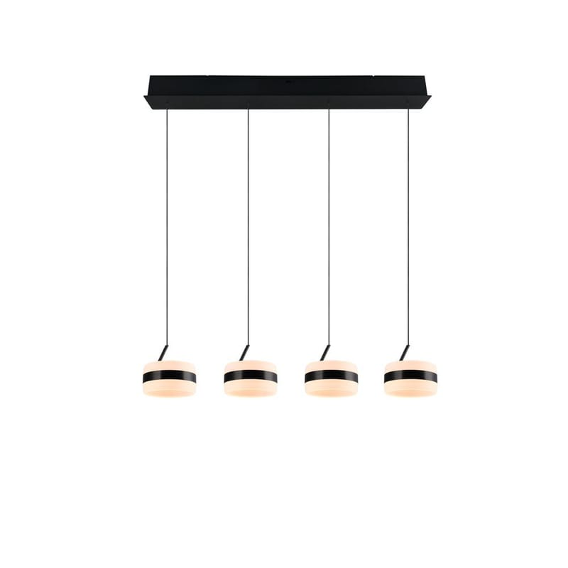 Pendellampe TRIO Dios - 4 lamper, Matt svart - Belysning - Innendørsbelysning & Lamper - Taklampe - Pendellamper & Hengelamper