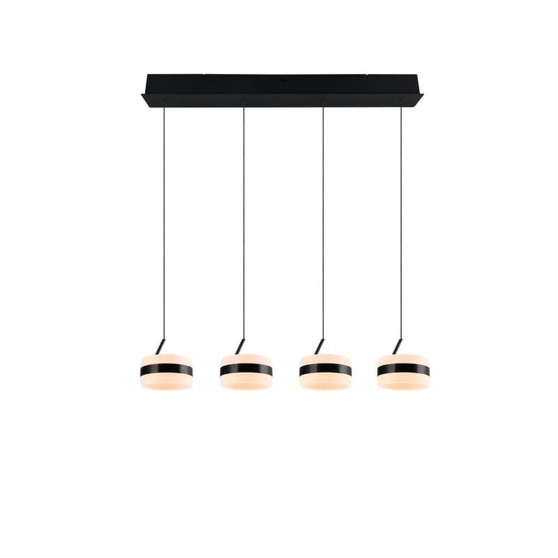 Pendellampe TRIO Dios - 4 lamper, Matt svart - Belysning - Innendørsbelysning & Lamper - Taklampe - Pendellamper & Hengelamper