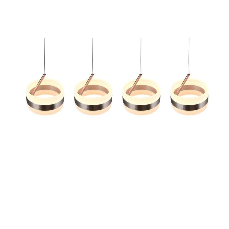 Pendellampe TRIO Dios - 4 lamper/Børstet stål - Belysning - Innendørsbelysning & Lamper - Taklampe - Pendellamper & Hengelamper