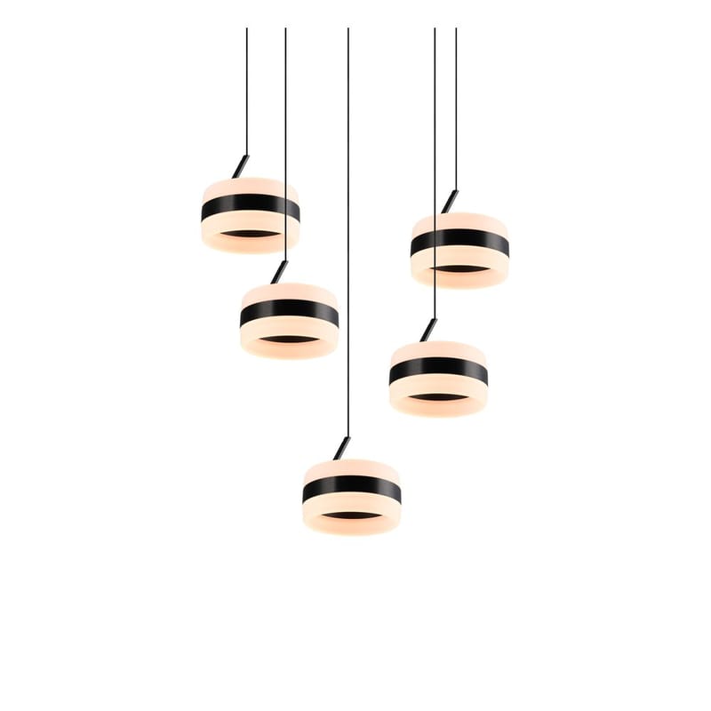 Pendellampe TRIO Dios - 5 lamper, Matt svart - Belysning - Innendørsbelysning & Lamper - Taklampe - Pendellamper & Hengelamper