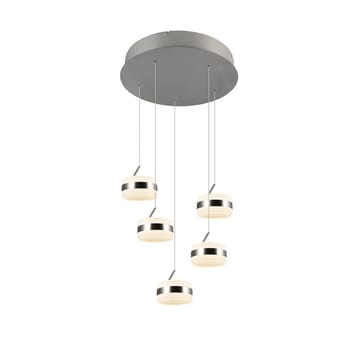 Pendellampe TRIO Dios - 5 lamper/Børstet stål - Belysning - Innendørsbelysning & Lamper - Taklampe - Pendellamper & Hengelamper