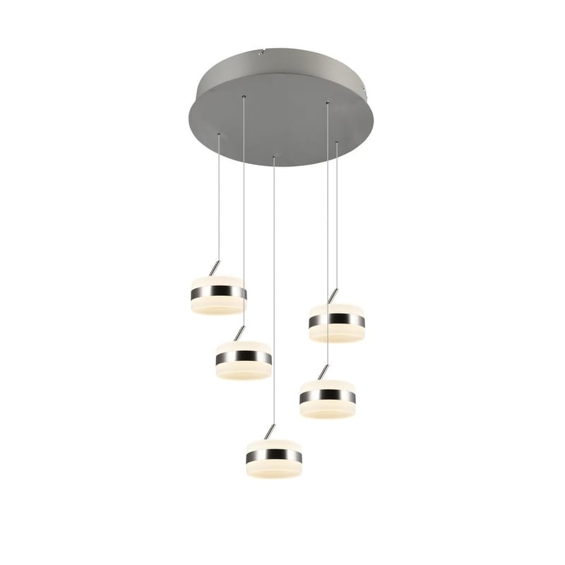 Pendellampe TRIO Dios - 5 lamper/Børstet stål - Belysning - Innendørsbelysning & Lamper - Taklampe - Pendellamper & Hengelamper