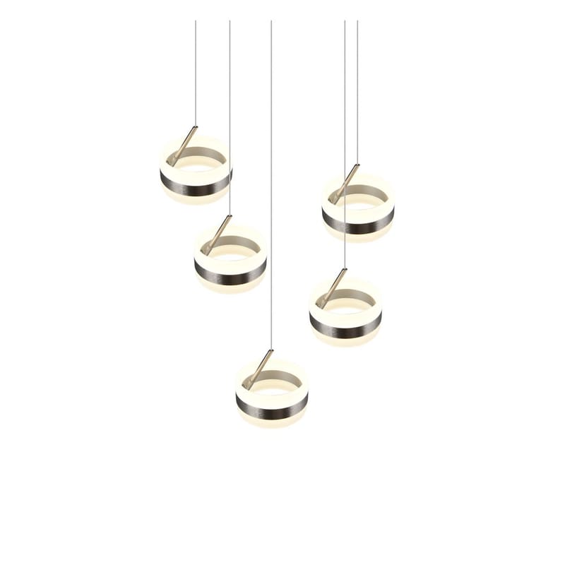 Pendellampe TRIO Dios - 5 lamper/Børstet stål - Belysning - Innendørsbelysning & Lamper - Taklampe - Pendellamper & Hengelamper