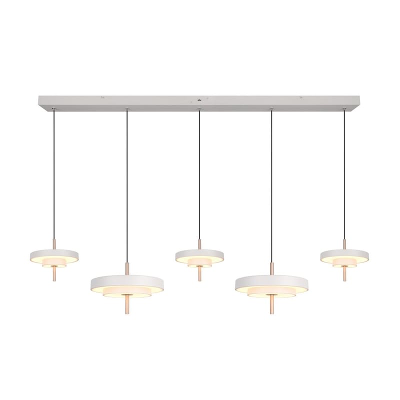 Pendellampe TRIO Keaton - 5 lamper, Varm Grå - Belysning - Innendørsbelysning & Lamper - Taklampe - Pendellamper & Hengelamper