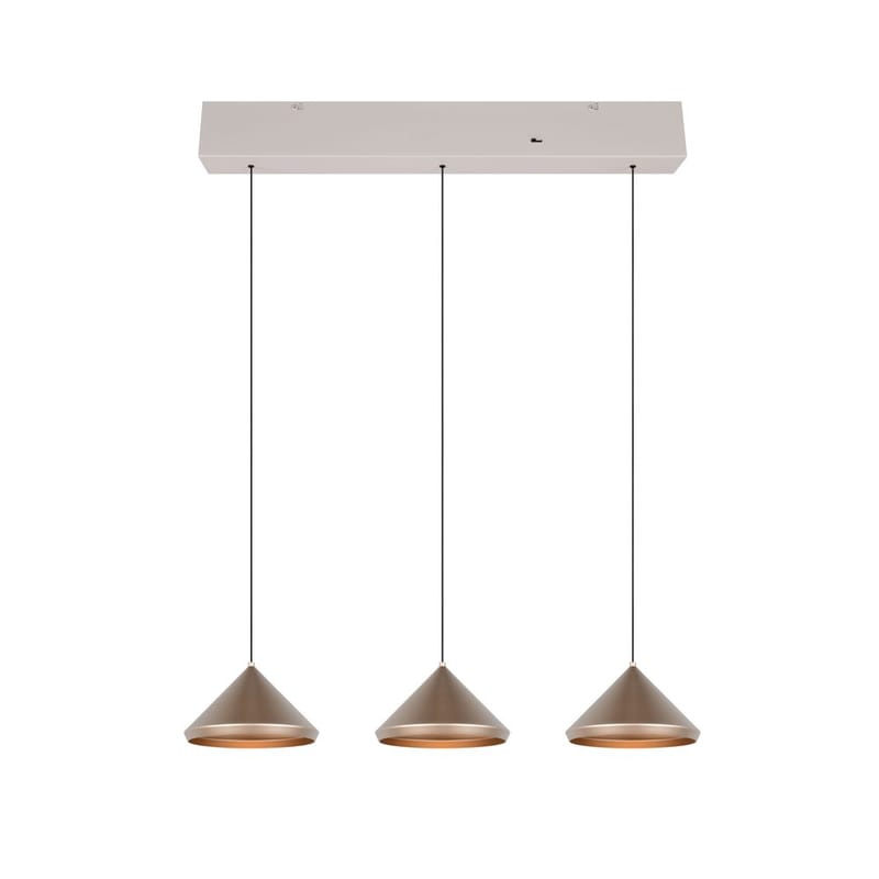 Pendellampe TRIO Laguna - 3 lamper, Coffee - Belysning - Innendørsbelysning & Lamper - Taklampe - Pendellamper & Hengelamper