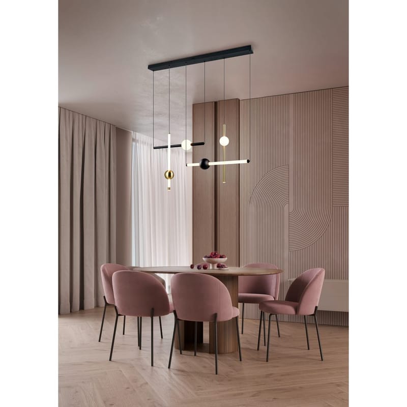 Pendellampe TRIO Melita - 110 cm/Matt svart - Belysning - Innendørsbelysning & Lamper - Taklampe - Pendellamper & Hengelamper