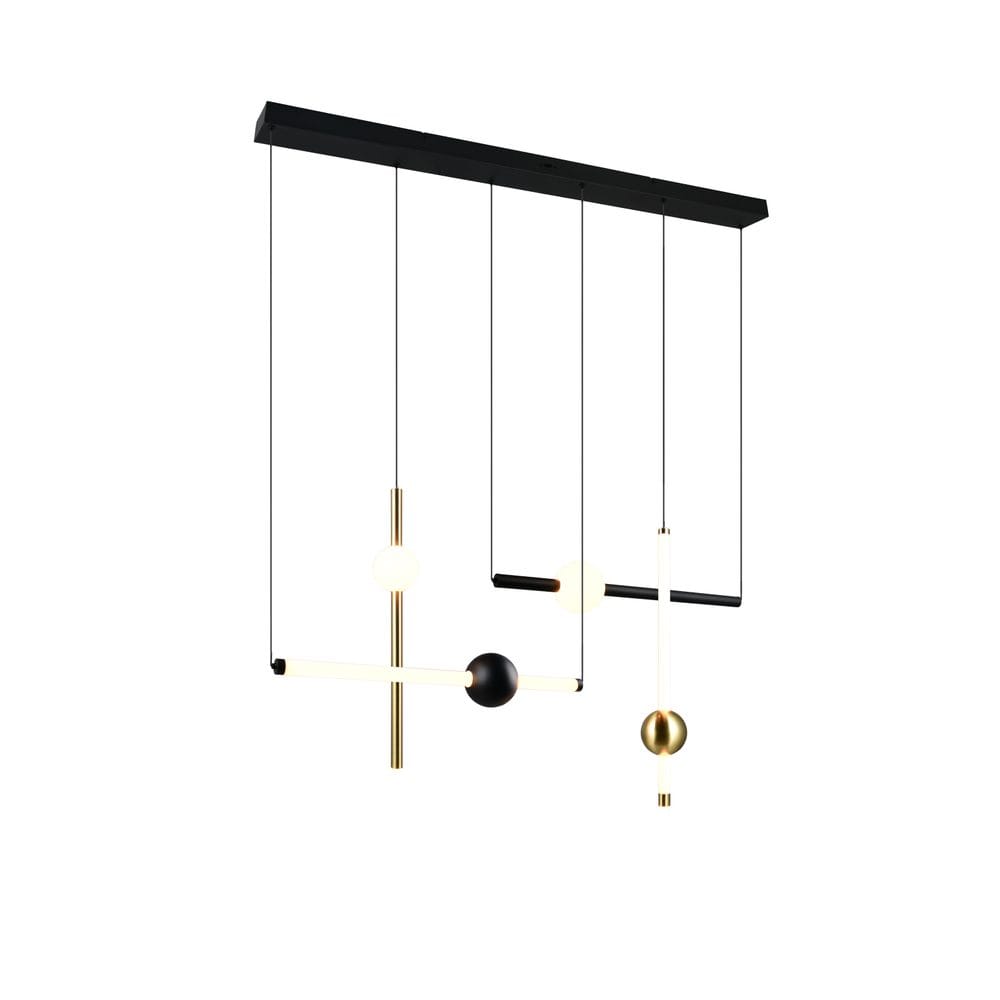 Pendellampe TRIO Melita - 110 cm/Matt svart