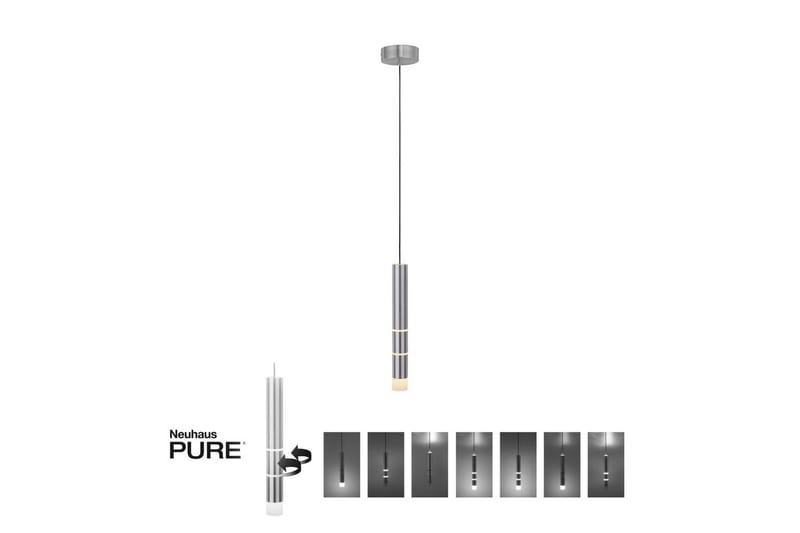 Pendellampe Pure Vega - 12x120x12 cm, Aluminium - Belysning - Innendørsbelysning & Lamper - Taklampe - Pendellamper & Hengelamper