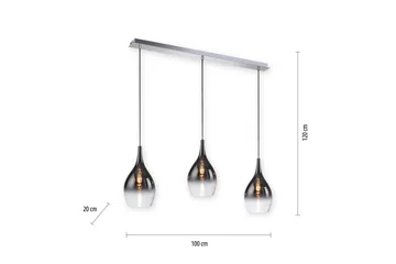 Pendellampe Pilua - 20x120x110 cm - Belysning - Innendørsbelysning & Lamper - Taklampe - Pendellamper & Hengelamper