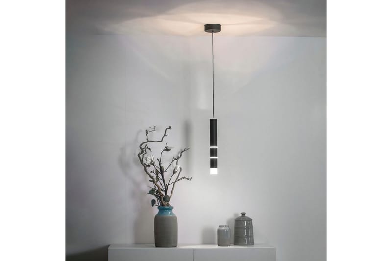 Pendellampe Pure Vega - 12x120x12 cm, Svart - Belysning - Innendørsbelysning & Lamper - Taklampe - Pendellamper & Hengelamper