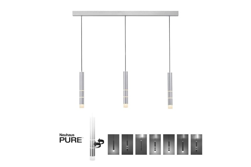 Pendellampe Pure Vega - 5x120x120 cm, Aluminium - Belysning - Innendørsbelysning & Lamper - Taklampe - Pendellamper & Hengelamper