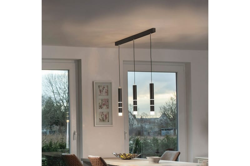 Pendellampe Pure Vega - 5x120x120 cm, Svart - Belysning - Innendørsbelysning & Lamper - Taklampe - Pendellamper & Hengelamper