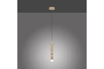 Pendellampe Pure Vega - 12x120x12 cm, Messing Matt - Belysning - Innendørsbelysning & Lamper - Taklampe - Pendellamper & Hengelamper