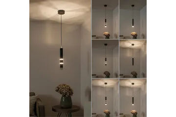 Pendellampe Pure Vega - 12x120x12 cm, Svart - Belysning - Innendørsbelysning & Lamper - Taklampe - Pendellamper & Hengelamper