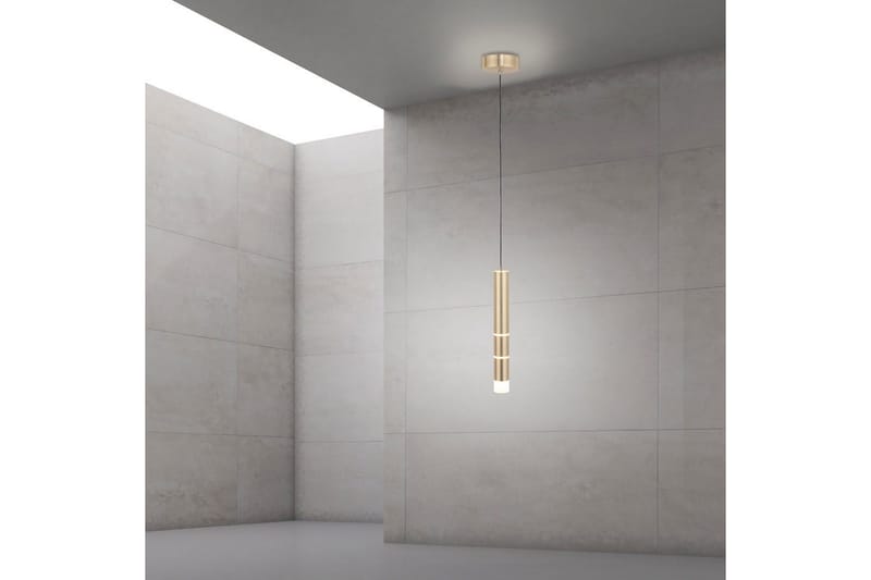 Pendellampe Pure Vega - 12x120x12 cm, Messing Matt - Belysning - Innendørsbelysning & Lamper - Taklampe - Pendellamper & Hengelamper