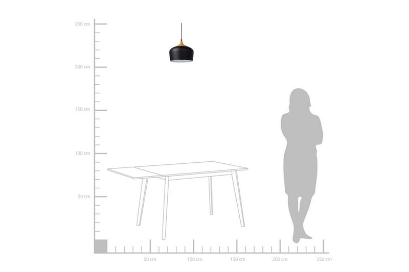 Angara Taklampe 30 cm - Svart - Vinduslampe hengende - Pendellamper & Hengelamper - Stuelampe - Vinduslampe - Taklampe kjøkken - Soveromslampe