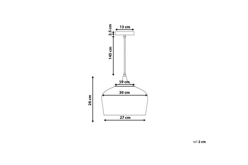 Angara Taklampe 30 cm - Svart - Taklampe kjøkken - Vinduslampe hengende - Vinduslampe - Pendellamper & Hengelamper - Soveromslampe - Stuelampe