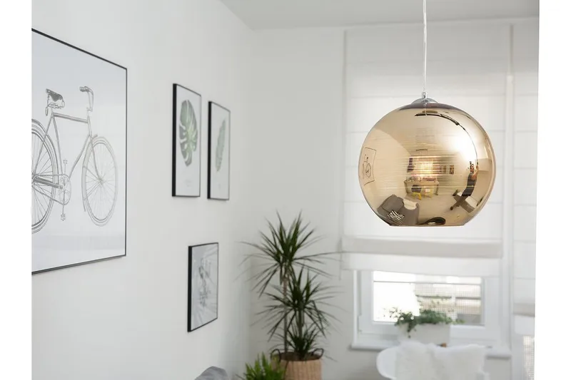 Asaro Taklampe 25 cm, Gull