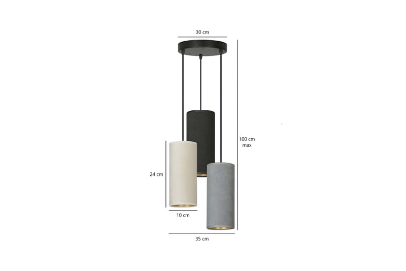 Bente 3 Premium Miks pendel - Scandinavian Choice - Taklampe kjøkken - Vinduslampe hengende - Vinduslampe - Pendellamper & Hengelamper - Soveromslampe - Stuelampe