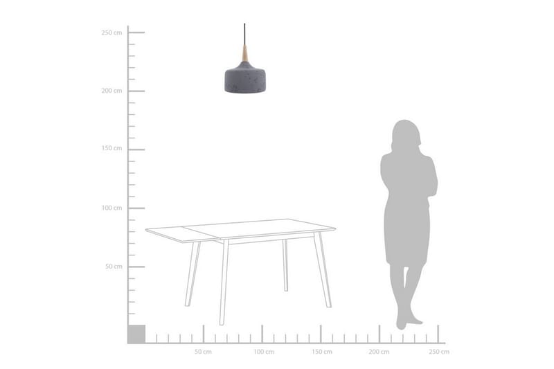 Burano Taklampe 24 cm - Grå - Taklampe kjøkken - Vinduslampe hengende - Vinduslampe - Pendellamper & Hengelamper - Soveromslampe - Stuelampe
