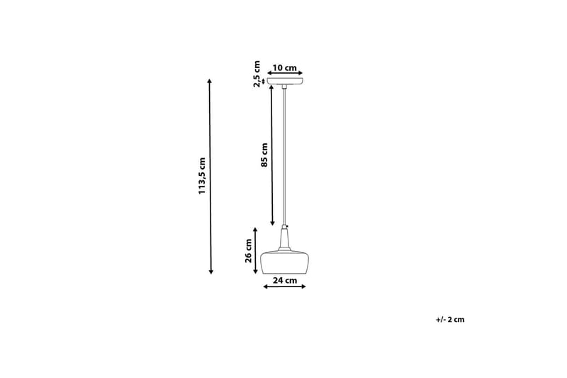 Burano Taklampe 24 cm - Grå - Taklampe kjøkken - Vinduslampe hengende - Vinduslampe - Pendellamper & Hengelamper - Soveromslampe - Stuelampe