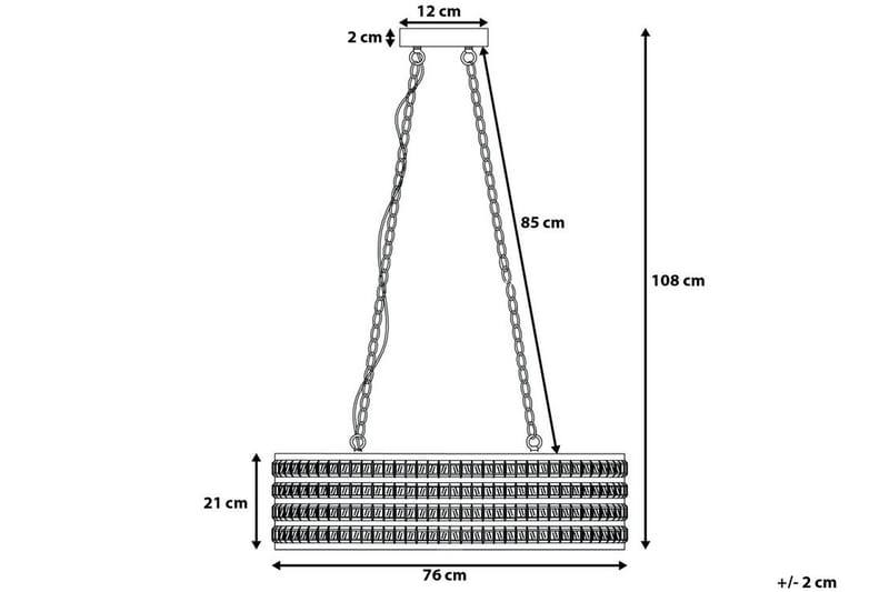 Cavone Taklampe 31 cm - Sølv - Taklampe kjøkken - Vinduslampe hengende - Vinduslampe - Pendellamper & Hengelamper - Soveromslampe - Stuelampe