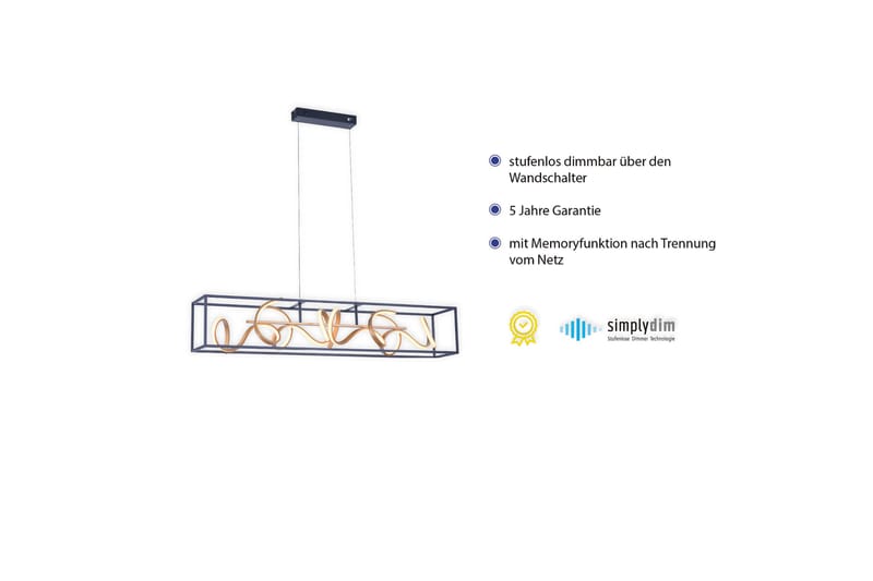 Ceibilla Plafond - Svart - Taklampe kjøkken - Vinduslampe hengende - Vinduslampe - Pendellamper & Hengelamper - Soveromslampe - Stuelampe