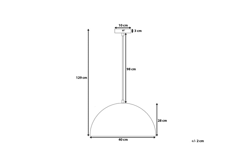 Cetina Taklampe 40 cm - Hvit - Belysning - Innendørsbelysning & Lamper - Taklampe - Pendellamper & Hengelamper