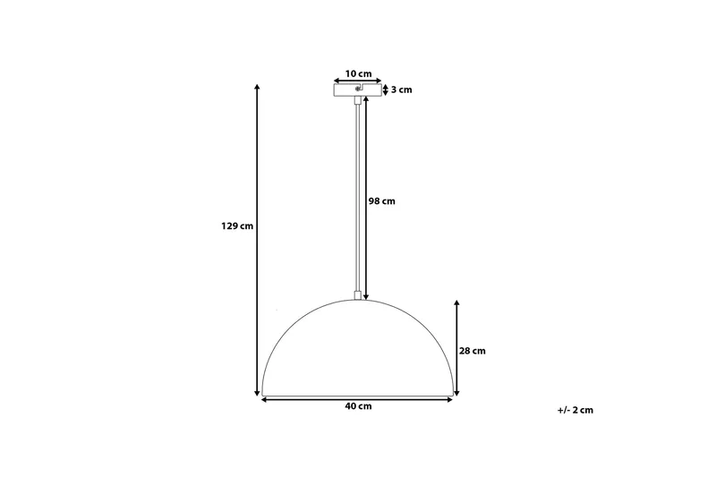 Cetina Taklampe 40 cm - Hvit - Belysning - Innendørsbelysning & Lamper - Taklampe - Pendellamper & Hengelamper