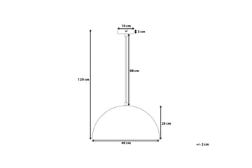 Cetina Taklampe 40 cm - Hvit - Belysning - Innendørsbelysning & Lamper - Taklampe - Pendellamper & Hengelamper