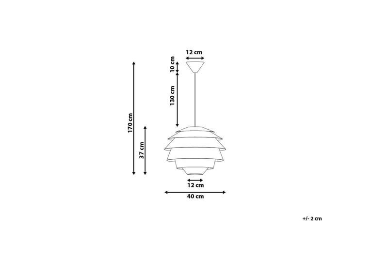 Congo Taklampe 40 cm - Hvit - Taklampe kjøkken - Vinduslampe hengende - Vinduslampe - Pendellamper & Hengelamper - Soveromslampe - Stuelampe