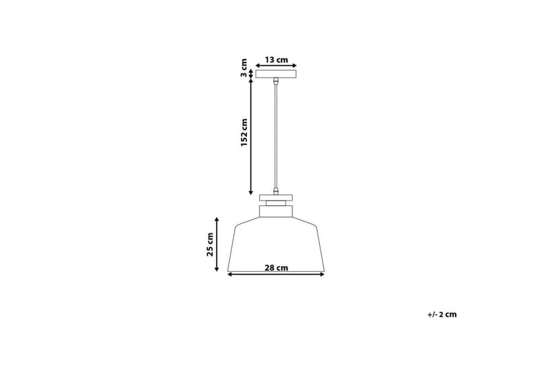 Danube Taklampe 28 cm - Hvit - Taklampe kjøkken - Vinduslampe hengende - Vinduslampe - Pendellamper & Hengelamper - Soveromslampe - Stuelampe