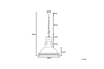 Ebron Taklampe 38 cm - Sølv - Belysning - Innendørsbelysning & Lamper - Taklampe - Pendellamper & Hengelamper