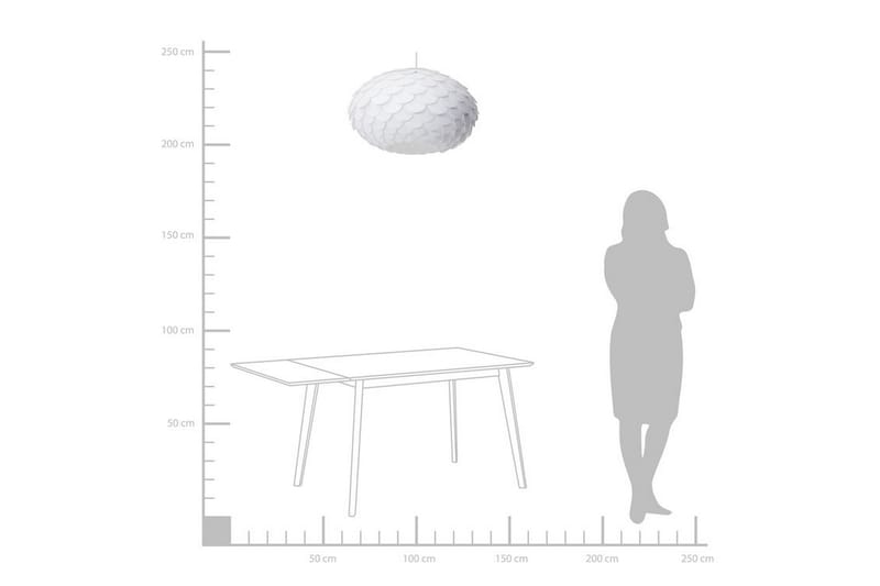 Erges Plafond 48 cm - Hvit - Taklampe kjøkken - Vinduslampe hengende - Vinduslampe - Pendellamper & Hengelamper - Soveromslampe - Stuelampe