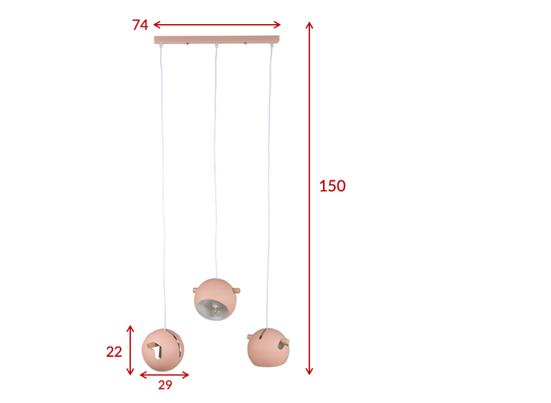 Erulv pendellampe dimbar LED stor - Brun - Belysning - Innendørsbelysning & Lamper - Taklampe - Pendellamper & Hengelamper